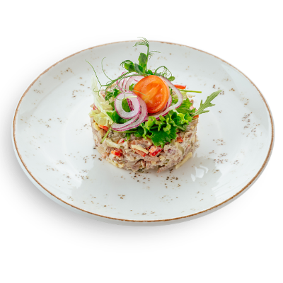 Салат с говяжьим языком 