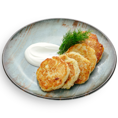 Драники картофельные со сметаной