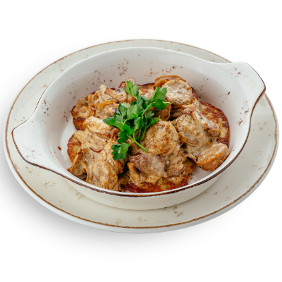 Мачанка со свининой и колбасками