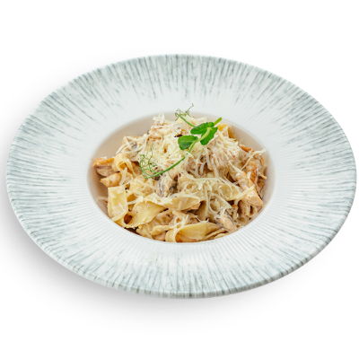 Фетучини с грибами 