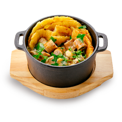 Дерун с мачанкой и тыквой