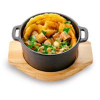 Дерун с мачанкой и тыквой