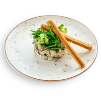 С цыпленком и грибами