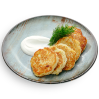 Драники картофельные со сметаной
